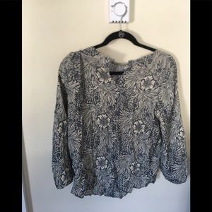 H&M long sleeve floral tunic